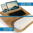 thumbnail image 4 of LapGear Portable Laptop Lap Desk, Fits up to 15.6" Laptop, White Oak Woodgrain, 4 of 7
