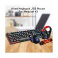 thumbnail image 3 of 4Pcs/Set IMICE Gaming Keyboard Ergonomic RGB Backlight Plug Play Computer Accessories Wired Keyboard USB Mouse Pad Headset Kit for Home - A, 3 of 5