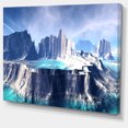 thumbnail image 2 of 3D Rendered Fantasy Alien Planet - Large Landscape Canvas Art, 2 of 4