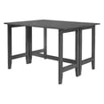 thumbnail image 4 of PAPROOS Folding Dining Table with Drop Leaf for 4, Wood Extendable Dining Table for Living Room Kitchen, Space Saving Table for Small Places, Gray, 4 of 7