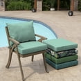 thumbnail image 6 of ARDEN Outdoor Dining Chair Cushion Set 21 x 21, Aqua Leala, 6 of 11