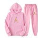 thumbnail image 3 of Conjunto de 2 piezas de otoño con estampado de letras, sudaderas con capucha de marca de tendencia para hombre y mujer, sudaderas con capucha y tops de forro polar, jersey de alta calidad, traje de hi, 3 of 5