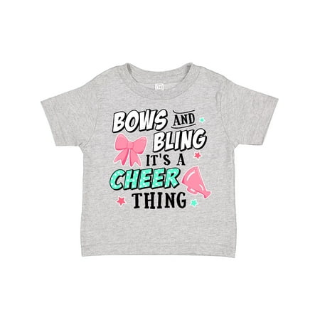 

Inktastic Bows and Bling Its a Cheerleading Thing Gift Toddler Toddler Girl T-Shirt