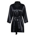 thumbnail image 3 of LilyLLL Plus Size Silk Satin Kimono Dressing Robe Gown Bridal Sleepwear Bathrobe, 3 of 4