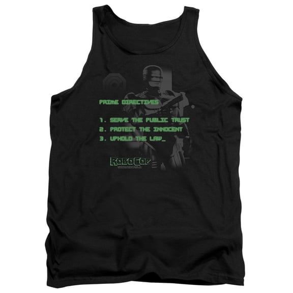 Robocop Prime Directives Adult Tank Top Black