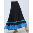 thumbnail image 2 of Modern Flamenco Waltz Ballroom Dance Ruffle Practice Skirts for Adults, 2 of 4