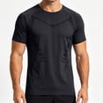 thumbnail image 3 of Big and Tall Mens Athletic Muscle Tee Quick Dry Crew Neck Moisture-Wicking Workout Shirt Fathers Gift M-5XL, 3 of 4