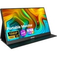 thumbnail image 1 of HotYeah Portable Monitor, 16.1in 1080P FHD Laptop Monitor USB-C HDMI External Computer Display HDR IPS w/Smart Cover & Speaker, 2nd Screen for PC Mac Phone Switch PS5 - Refurbished Excellent, 1 of 5