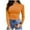 Orange, variant on XFLWAM Women's Fall Casual Slim Fit Basic Tops Solid Color Long Sleeve Crew Neck Pullover Tight Tee Shirts Streetwear Black M