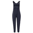 thumbnail image 5 of CAIXIA Fleece Overalls Women 2043 Warm Winter Casual Loose Jumpsuits Sherpa Bib Overalls Fuzzy Ski Pants with Pockets,Navy, 5 of 7