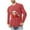 Red(mens Christmas shirts), variant on GuangCheng Christmas Shirts for Men Crew Neck,Long Sleeve Tops,Printed,Pullover,Baggy,Bottom,Tees,Comfy Loose Piece,Red,Size XL
