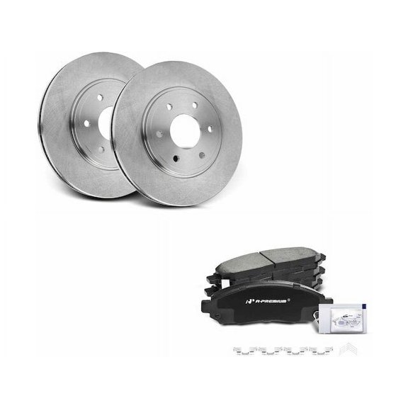 Front Brake Pad and Rotor Kit 6 - Compatible with 2005 - 2019 Nissan Frontier 2.5L 4-Cylinder 2006 2007 2008 2009 2010 2011 2012 2013 2014 2015 2016 2017 2018