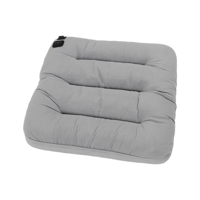 Heated Chair Pad USB Graphene Heating Thickened Electric Heating Cushion for Home 5V Light Gray