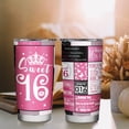 thumbnail image 6 of Sweet 16 Gifts for Girls Tumbler,16th Birthday Gifts for 16 Year Old Girl,Teen Girl,16th Birthday Decorations,Coffee Cup 20oz, 6 of 6