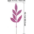 thumbnail image 3 of 20 Pieces Glittered Artificial Leaf Spray Picks 13" Tall for Christmas Winter Wedding Wreath Tree Floral Arrangment Vase Bouquets Table Centerpieces Decoration (Pink), 3 of 7