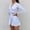 White, variant on Women's Long Sleeve Solid Color Casual Sports With Zipper Shorts Jumpsuit Bridal Pants for Wedding Wedding Jumpsuits for Women Bride Bod Suit Strapless Cutout Club Jumpsuit Long Sleeve Jumpsuit