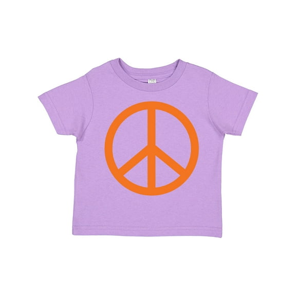 Inktastic Funky Orange Peace Sign Boys or Girls Toddler T-Shirt