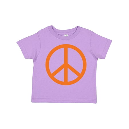 

Inktastic Funky Orange Peace Sign Gift Toddler Boy or Toddler Girl T-Shirt