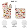 thumbnail image 4 of Excavator Fire Truck Racing Oven And Pot Holders Sets, Heat Resistant Pads Kitchen Decor for Cooking Baking BBQ Grilling, Christmas Kitchen Gifts, 4 of 6