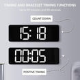thumbnail image 4 of Reloj de pared digital BLESIY LED 15 Pantalla USB Telemando Naranja, 4 of 6