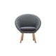 thumbnail image 2 of Sillón Zacatelco encino Estilo Retro Color Gris oscuro Gaia Herbs Zacatelco, 2 of 7