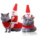 thumbnail image 4 of Disfraces navideños de Papá Noel para mascotas JanHm Ropa para perros y gatos Rojo+blanco M L XL XXL, 4 of 5