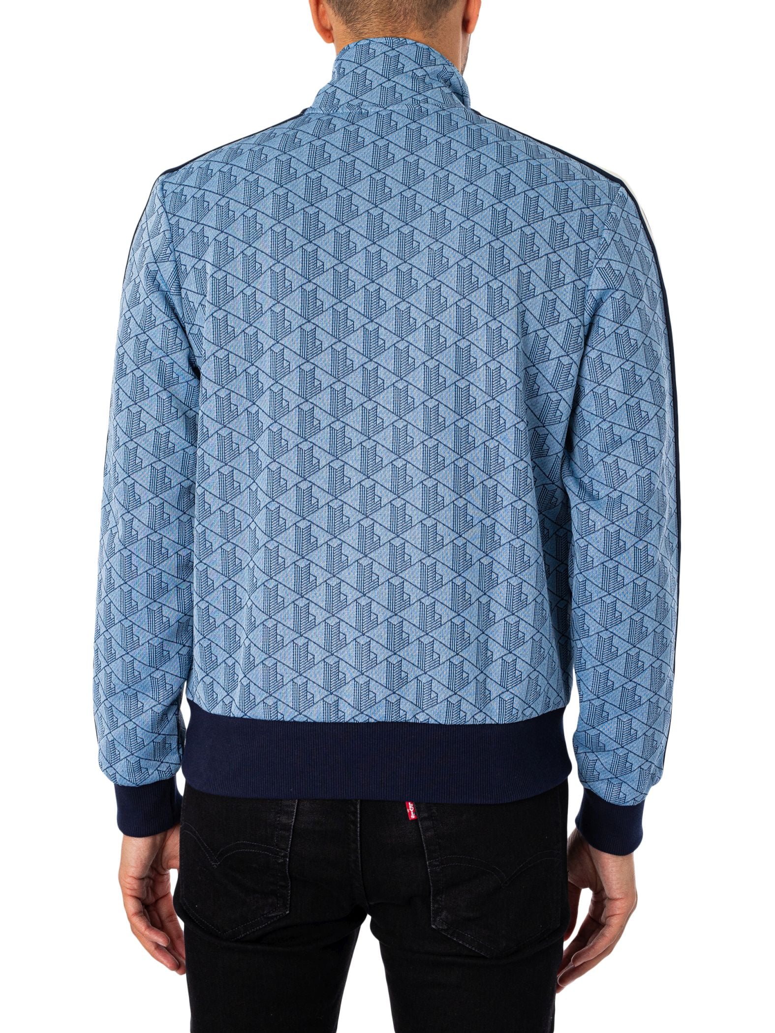 正規 新品 LACOSTE MONOGRAM TRACK JACKET XL Men's Monogram Colorblock Track Jacket - Jackets & Coats - New In