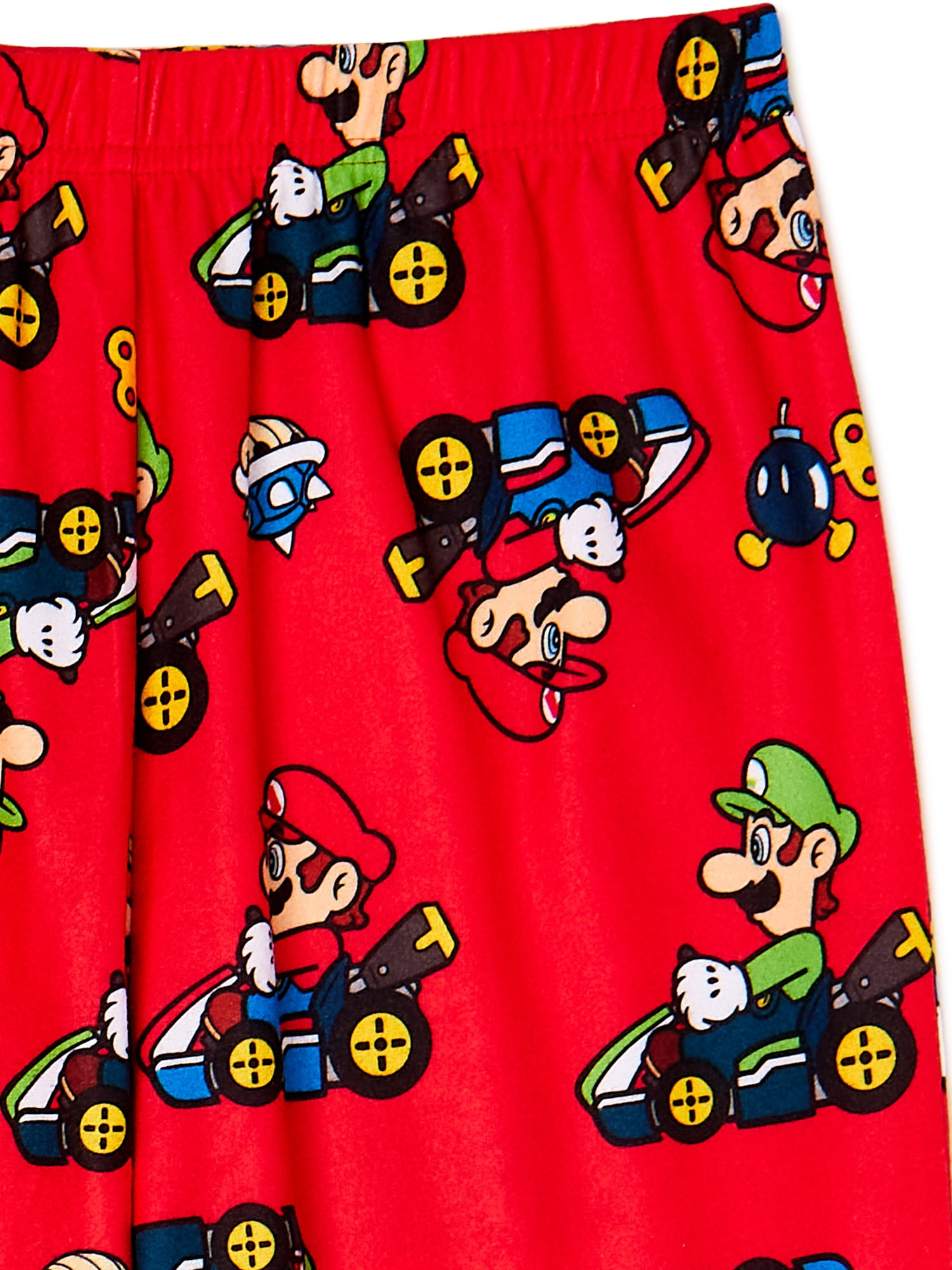 Super Mario Bros. Boys' Long Sleeve Long Pajama Set, Sizes 4-10