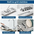 thumbnail image 3 of Stainless Steel Ice Cube Trays - 18 Slot Metal Ice Mold with Easy Release Lever, Quick Freeze 304 Food-Grade Tray for Cocktails & Beverages, 3 of 9