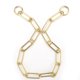 thumbnail image 4 of Cadena para perros, Collar de entrenamiento para perros con cuerda y cadena para perros con estrangulamiento de serpiente sólida P, apariencia llamativa, 4 of 8