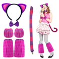 thumbnail image 2 of SJLDQY Carnival Womens Cat Dress Up Sexy Headwear Accessories Outfits Party Stage Performance Clothes Set, 2 of 3