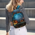 thumbnail image 5 of Vsdgher Spooky Halloween Print Canvas Backpack Travel Rucksack Unisex Knapsack 15.7/17.7Inch Laptop Backpack for Work,College-Medium, 5 of 5