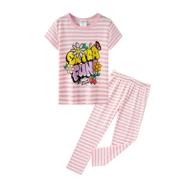 Pyjama Décontracté à Manches Longues pour Garçons avec Imprimé de Personnalité de Dessin Animé