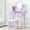 Purple, variant on Makeup vanity set with swivel mirror and 3 drawers / Offers storage and workspace in room