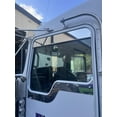 thumbnail image 2 of TORQUE Stainless Steel 4-Inch Drop Windows Chop Top Set for Kenworth T600, T660, T800, W900 Mirror Finish - Pair (TR3062), 2 of 2