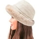 thumbnail image 4 of Gorro de lana cálido para mujer, gorro de pescador liso para invierno, gorro de pescador grueso para mujer, gorro de piel sintética suave, plegable, de color liso y cálido para invierno, 4 of 5
