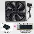 thumbnail image 6 of TEUCER High Speed 3000RPM 12cm Case Fan Big 4Pin Chassis Power Supply Hydraulic Bearing 12V/4Pin PWM Liquid Cooling Ventilator, 6 of 7