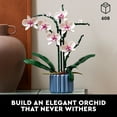 thumbnail image 5 of LEGO Botanicals Orchid - Artificial, Fake Indoor Flowers Building Set for Home, Kitchen, Desk Decoration, Adults Ages 18+ - Unique Birthday Gift Idea - 10311, 5 of 9