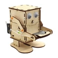thumbnail image 3 of Kits de experimentos de ciencia de madera DIY, Robot creativo, Caja de Ahorros, rompecabezas 3D, juguete educativo para adultos, niñas y niños, regalo Baoblaze Hucha, 3 of 8