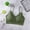 Green, variant on Idoravan Sports Bras for Women Plus Size Women's Ruched Sports Bras Padded Workout Tops Medium Support Crop Tops Free Size