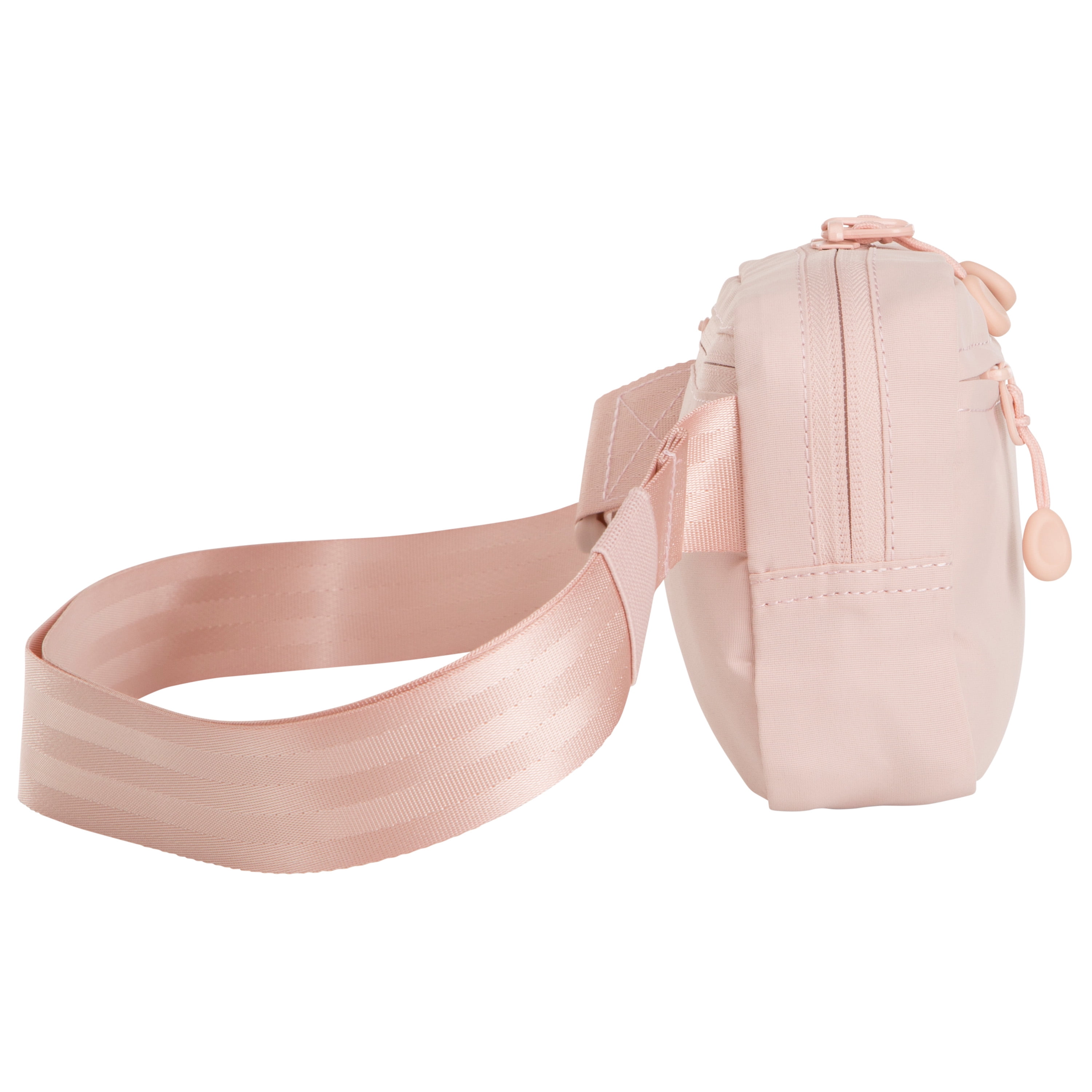 Ozark Trail Waistpack, Dusty Pink Fanny pack, Polyester, Zipper, Adult, on Waist