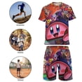thumbnail image 4 of Boys Kirby Short Sleeve Mesh T-Shirt And Shorts Outfit Set Summer Clothes Set for Kids, 4 of 7