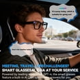 thumbnail image 5 of HIVISUALS AI Smart Glasses with Camera & ChatGPT, Hands-Free 1080P Video, Real-Time Translation, 7H Playtime, Open-Ear Audio, Detachable Lenses for Travel Vlog, 5 of 11