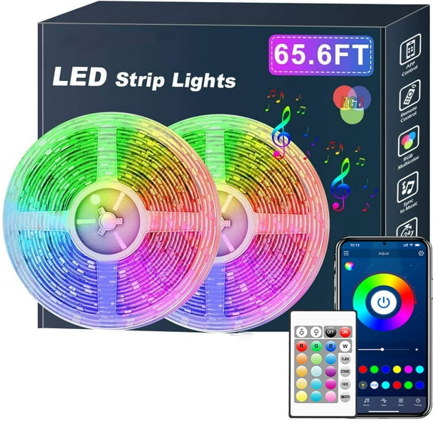 Led strip lights with remote 20m deals