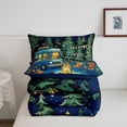thumbnail image 5 of Catabedysis Night Camper Full Size Comforter Sets,Camping Print Bedding Comforter Set For Boys,Multicolor,Navy Blue Reversible,3-Piece,1 Comforter and 2 Pillowcases, 5 of 7