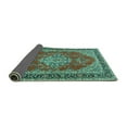 thumbnail image 2 of Ahgly Company Indoor Rectangle Medallion Turquoise Blue Traditional Area Rugs, 8' x 10', 2 of 4