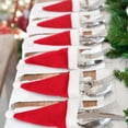 thumbnail image 4 of Toystoory Cubierta de cubiertos de Navidad Tenedor de dibujos animados Bolsa de cuchara Festival Cubiertos no tejidos Bolsillo Hogar Restaurante Fiesta Kits de decoración para fiestas Toystoory HA070141-00B, 4 of 6