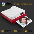 thumbnail image 7 of Kodak Smile Classic Instant Camera + 3.5x4.25 Zink Photo Paper (10 Pack) - Red, 7 of 7