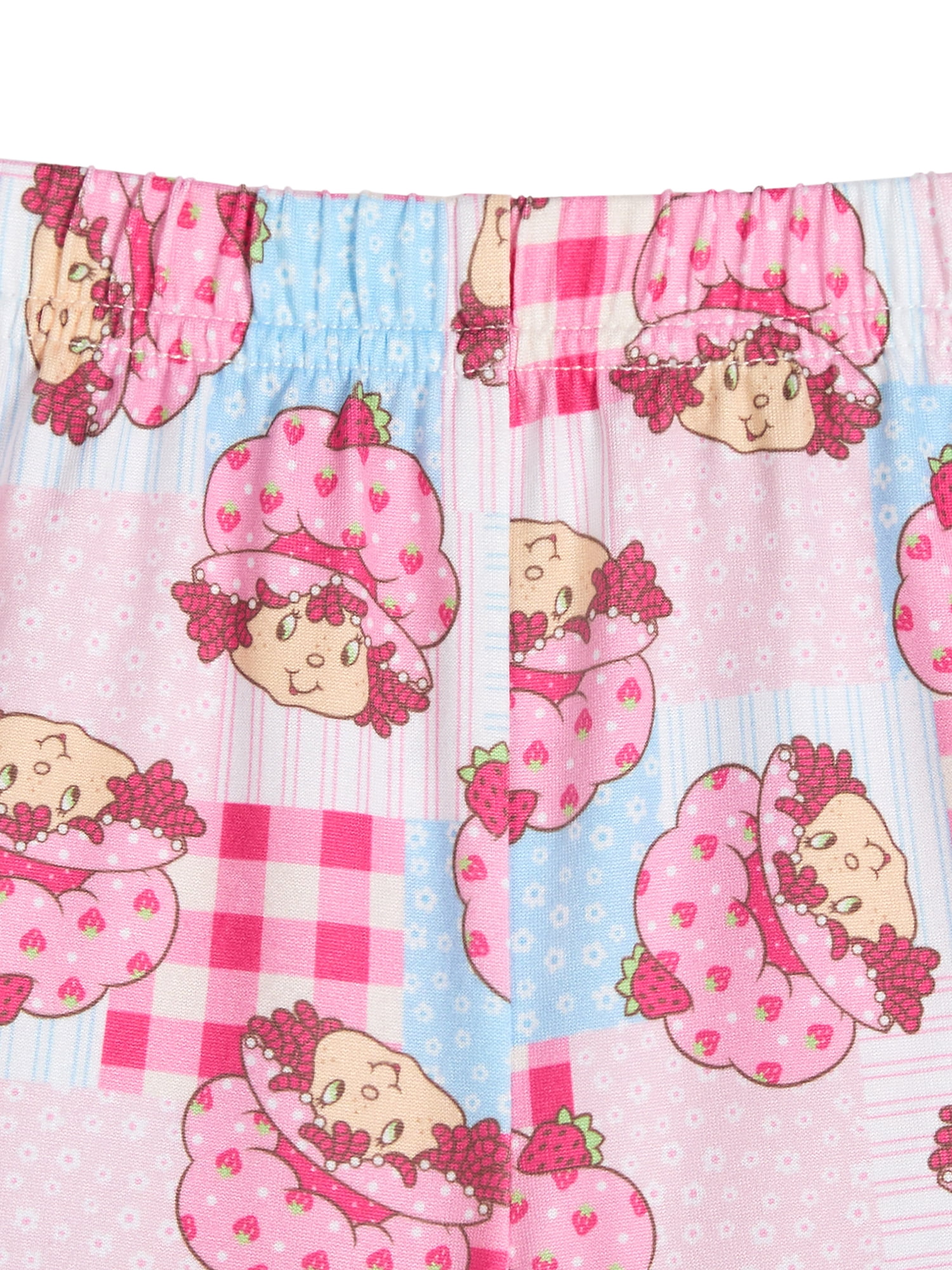 Strawberry Shortcake Toddler Girls Short Sleeve Button Front Top and Sleep Shorts, 2-Piece, Sizes 2T-5T