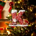 thumbnail image 2 of Christmas Tree Decorations Letter Pendants | 26 Alphabet Ornaments for DIY Holiday Crafts | Hanging Decorative Letters for Home Fireplace Window and Door Decor | Set of 26, 2 of 2